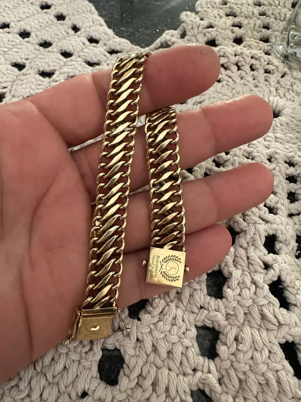 Pulseira lacraia em ouro 18k - Foto 2