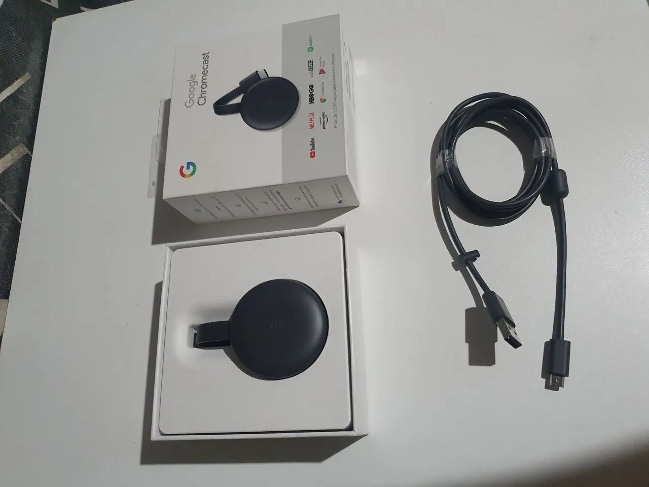 Ótimo Chromecast  Original 3° geração R$ 250,00 - Foto 3