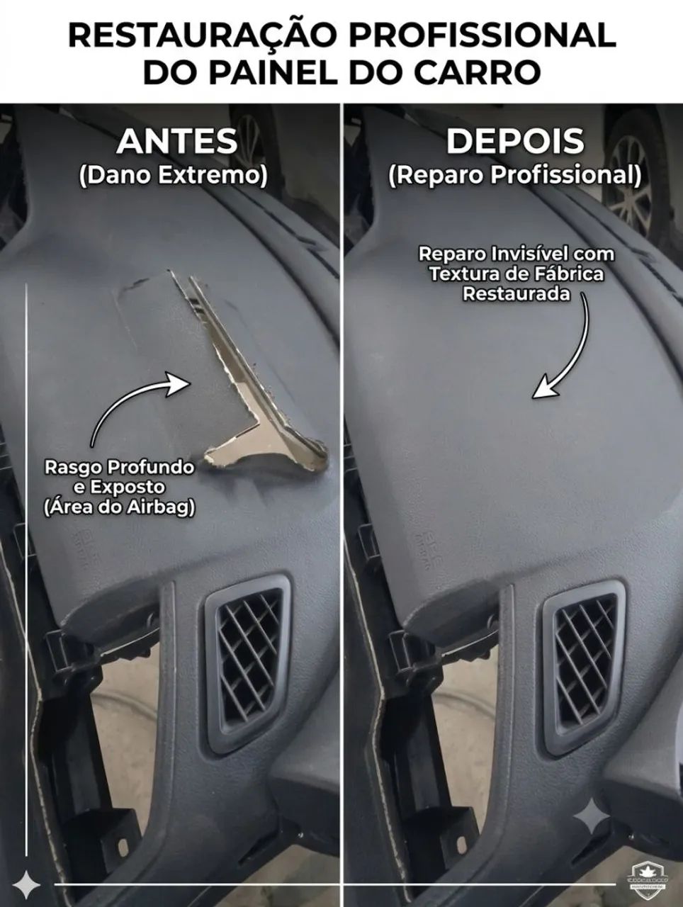 Restauração de Painel Automotivo - Acabamento Original!