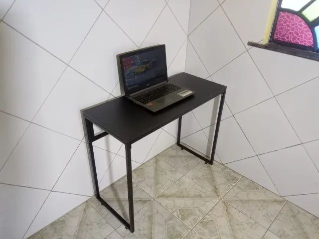Mesa de Escritório Industrial reforçada NOVA Multiuso para Notebook Computador Office Birô - Foto 3