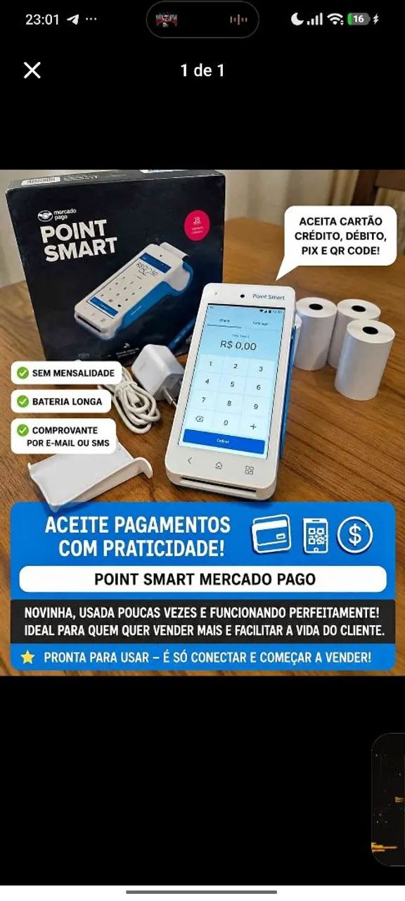 Máquina de cartão Point smart  - Foto 5