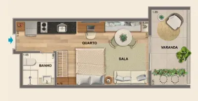 PLANTA 32m²