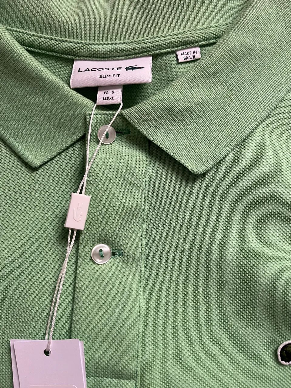Camisa Polo Lacoste Slim Fit - Tamanho 6 - Foto 2