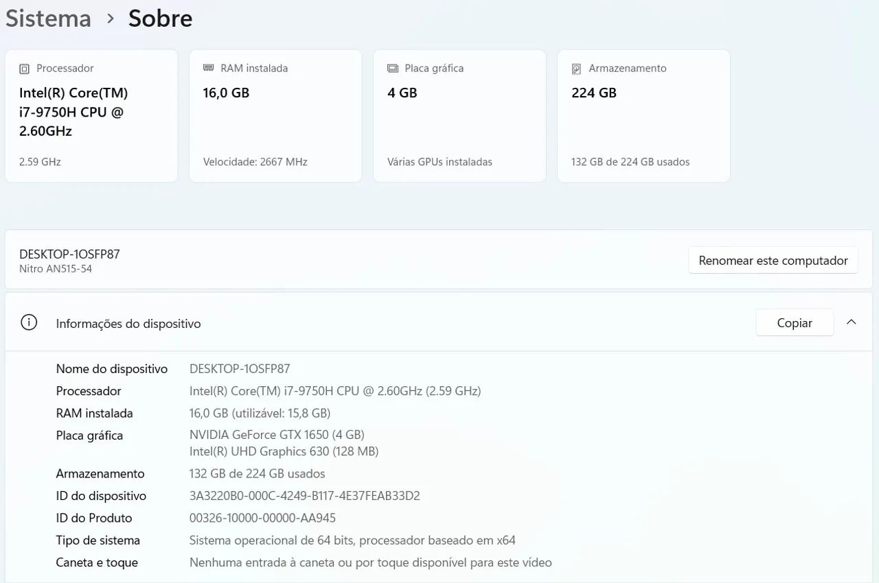Notebook Nitro 5 - Foto 2