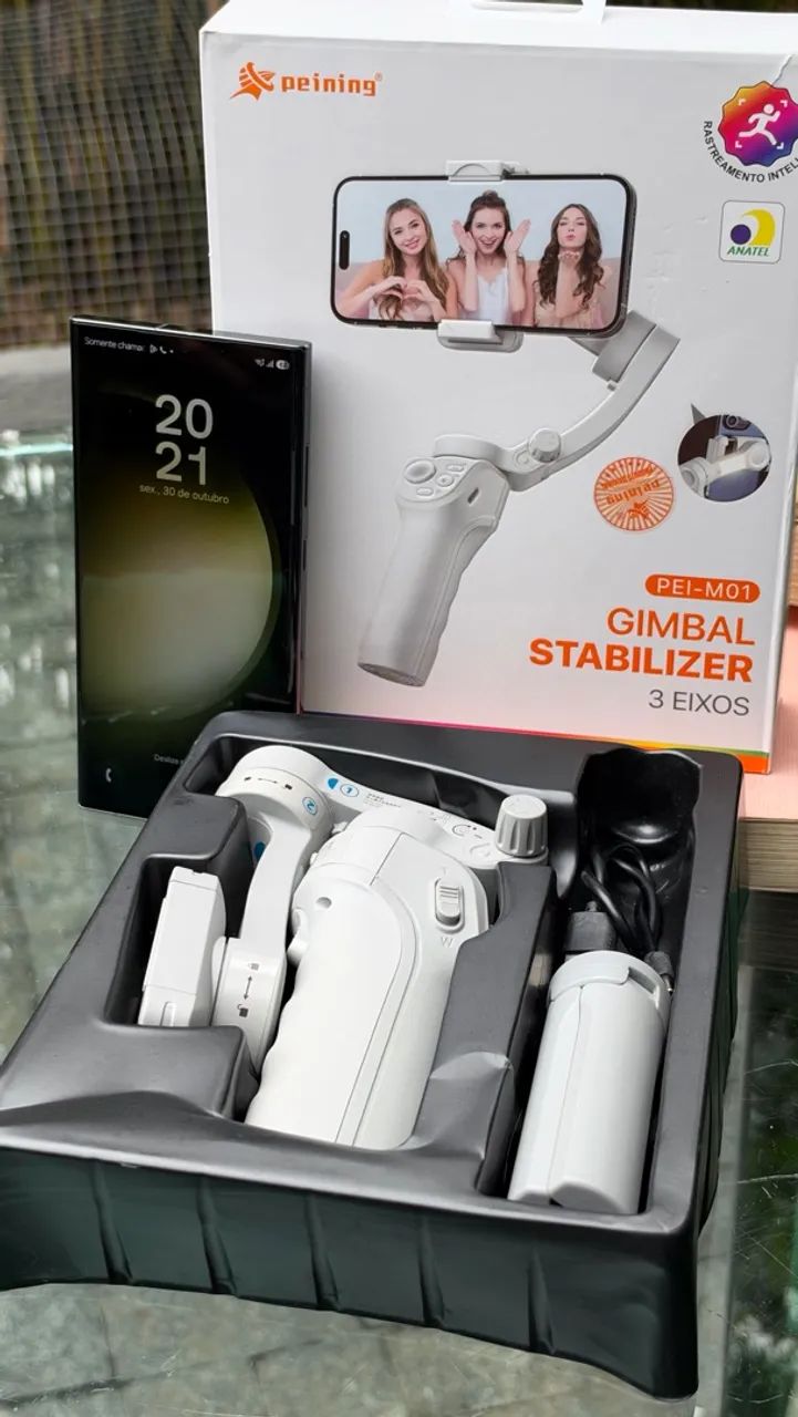 Vendo S23 Ultra impecável + Gimbal Stabilizer - Foto 5