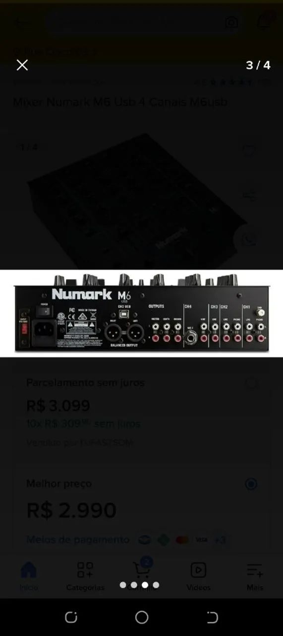 Mixer NUMARK M6 USB  - Foto 3