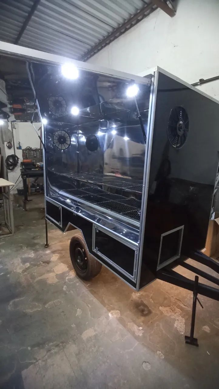 Micro Trailer de Espetinho Churrasco - Foto 2