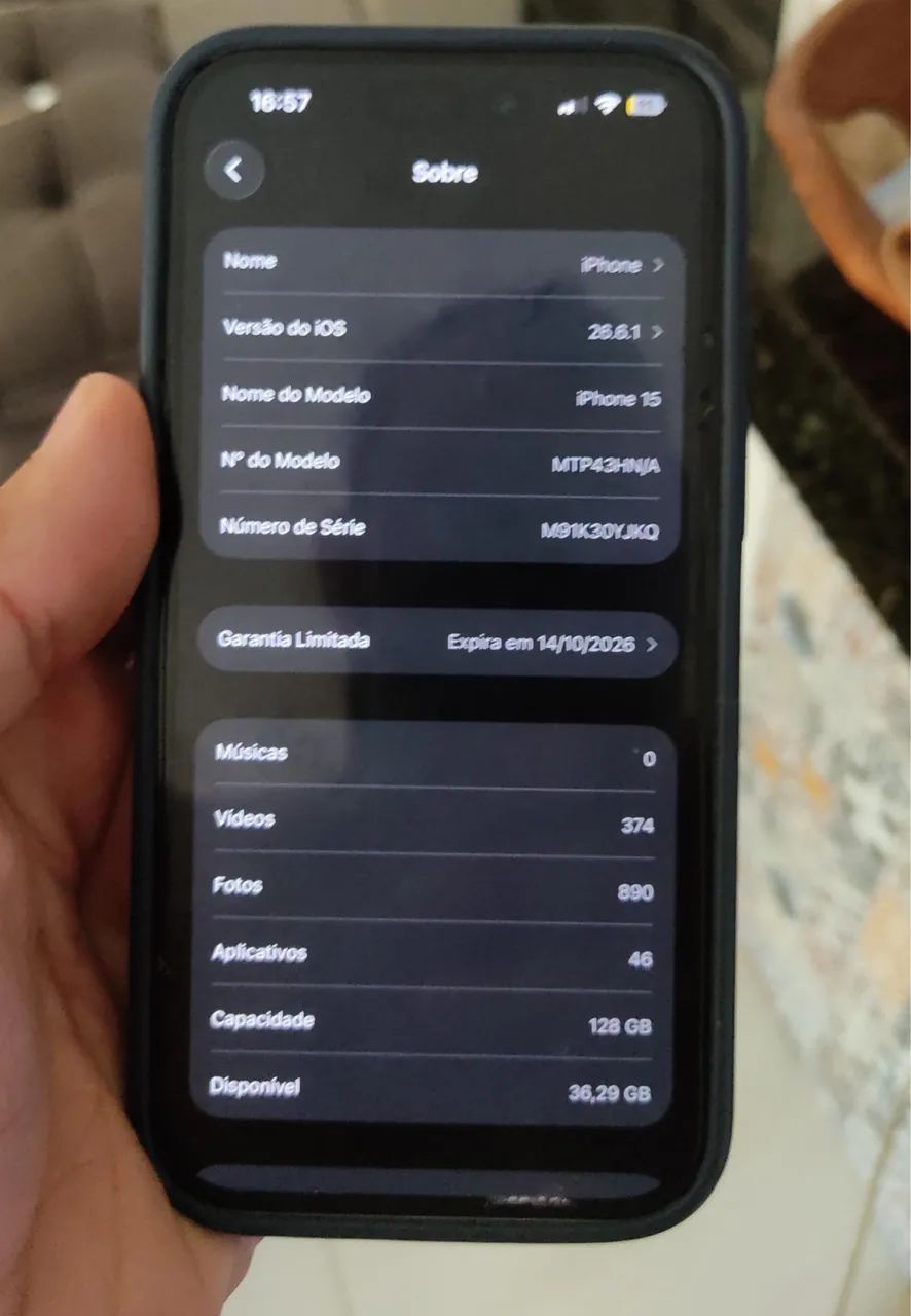 VENDE-SE IPHONE 15 128GB - Foto 2