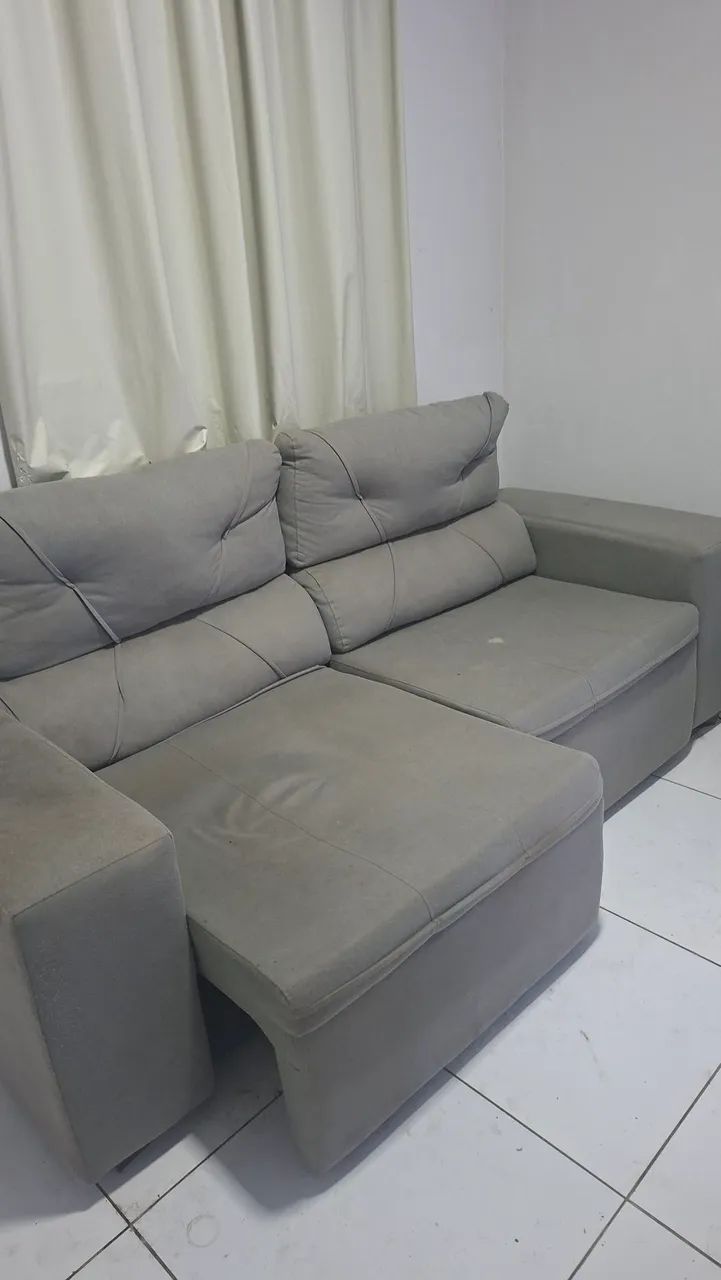 Sofá retrátil 2 lugares 