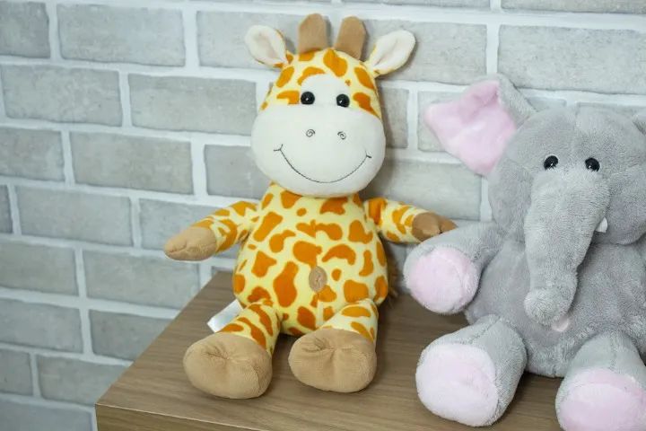 Kit 3 Pelúcias Brumar Girafa, Elefante E Macaco - Foto 3