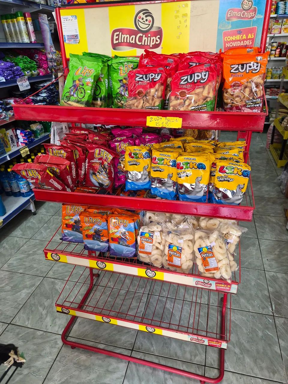 Expositor de xilito elma chips