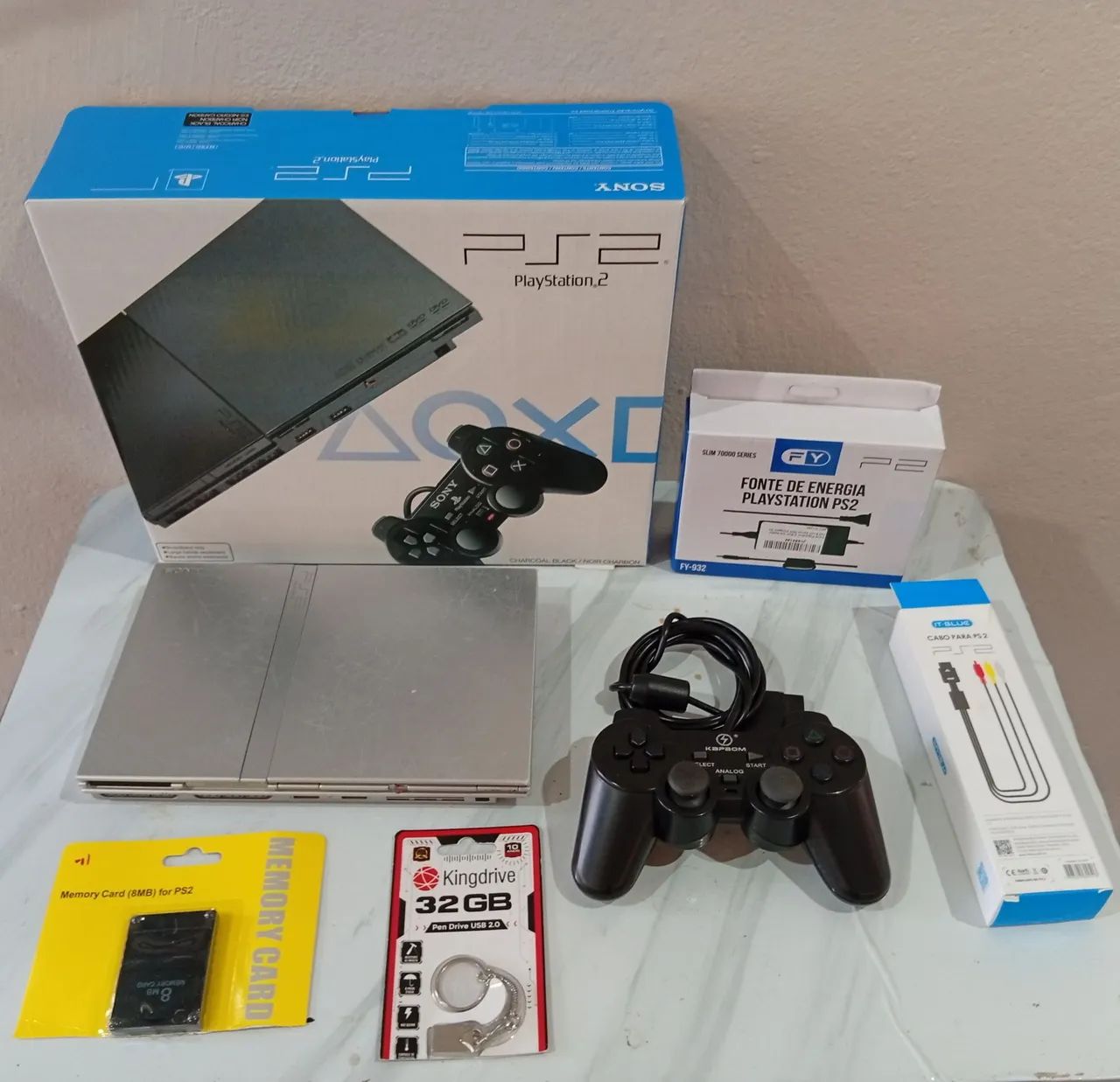 Playstation 2 completo com caixa 