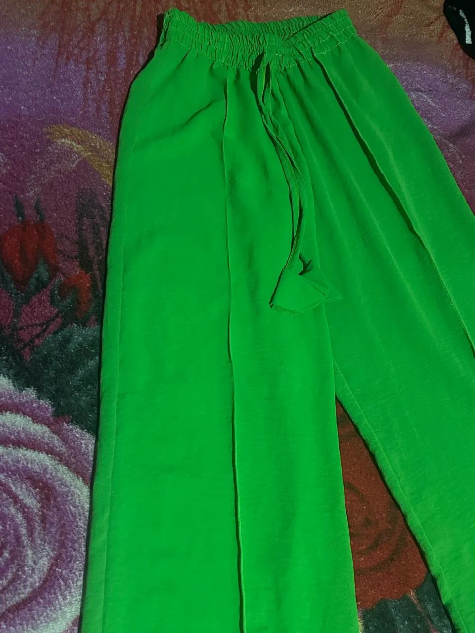 Calça pantalona verde  - Foto 2