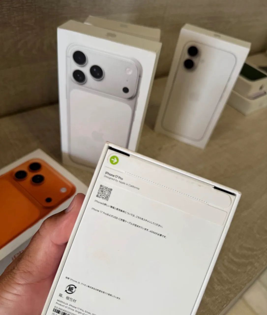 apple iphone 17 pro 256gb branco cinza laranja lacrado - Celulares