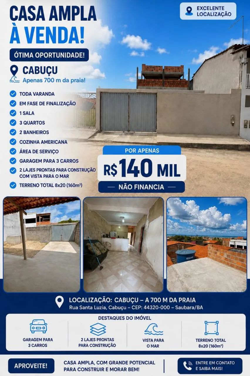 ? OPORTUNIDADE EM CABUÇU - SAUBARA/BA