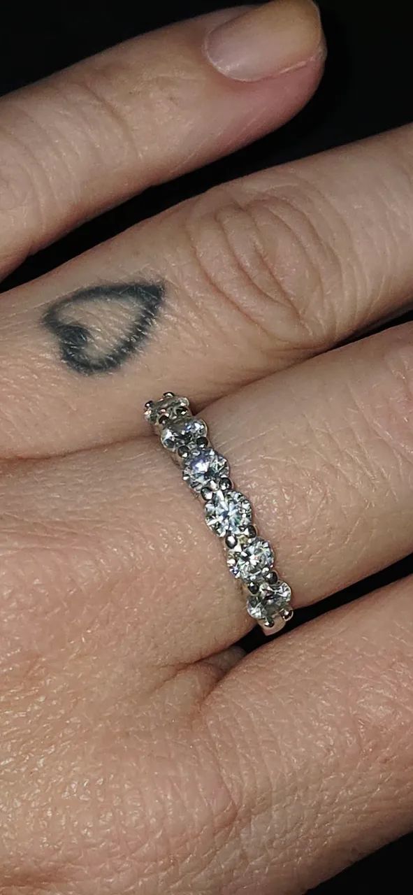 Anel moissanite num 17 - Foto 3