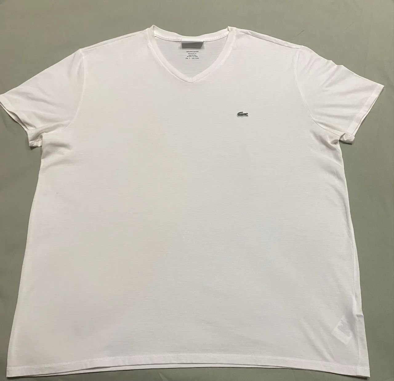 Camiseta LACOSTE original, branca GG - Foto 5