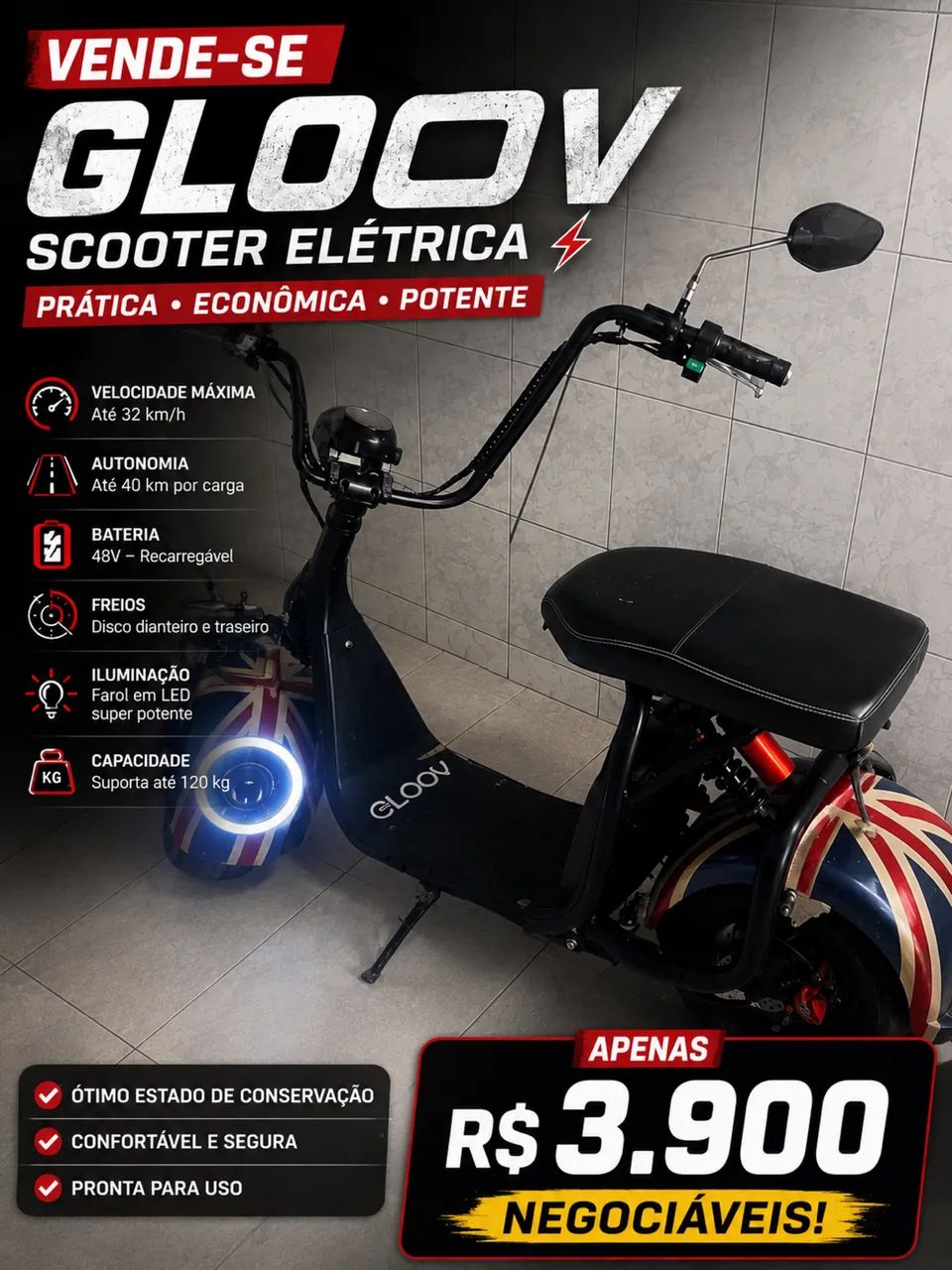 Scooter semi nova 