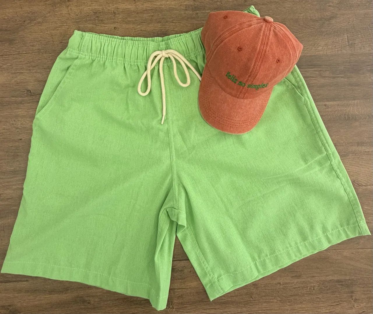 Shorts linho plus size masculino