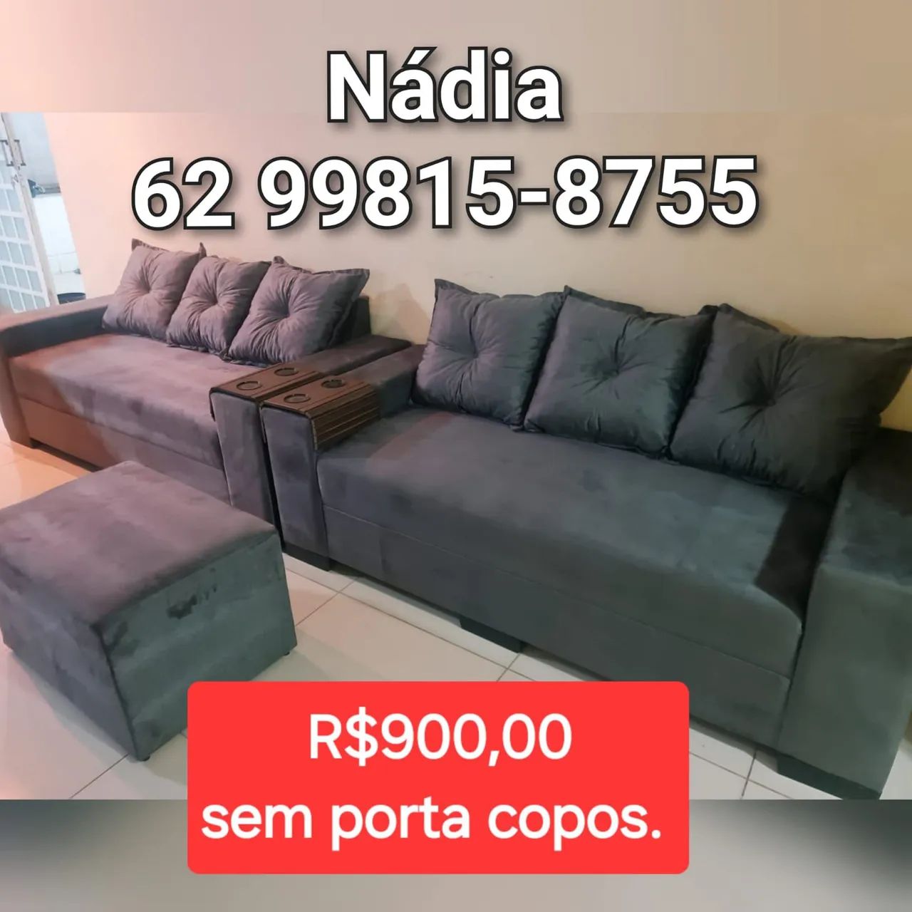 SOFÁ DE CANTO EM PROMOÇÃO APROVEITE ENTREGA GRÁTIS 