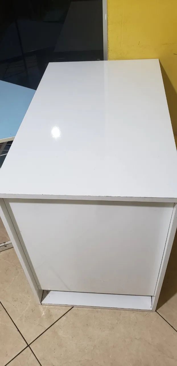 Mesa branca de escritório  - Foto 2