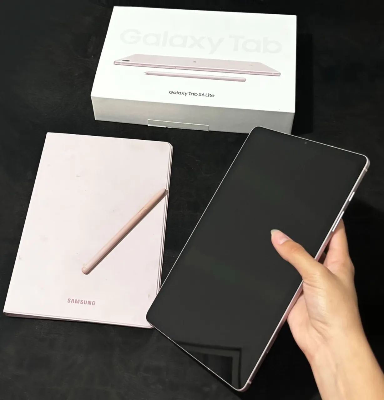 Tablet Samsung Galaxy Tab S6 Lite 64GB Rosa + S Pen e Capa