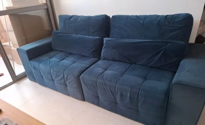 Sofá retrátil 4 lugares 