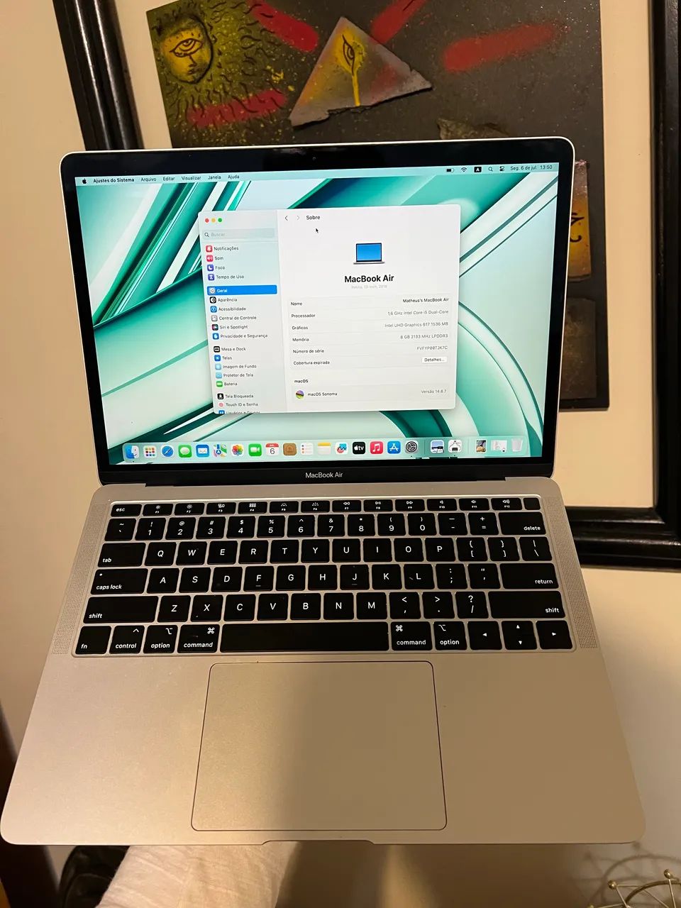 macbook air 2018 i5