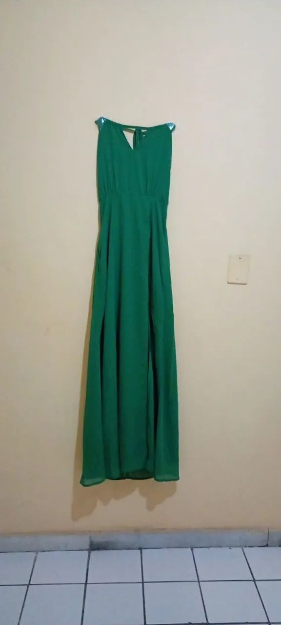 Vestido verde esmeralda 