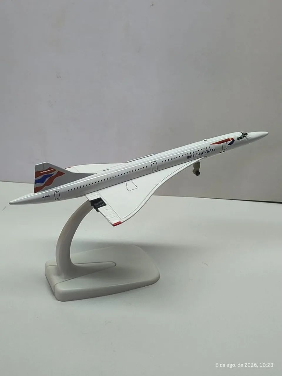 Concorde avião British 20 cm - Foto 3