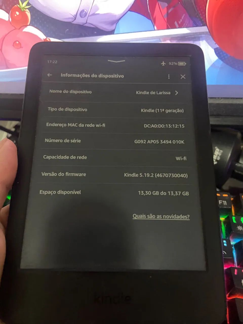 AMAZON KINDLE 11° GERAÇÃO - Foto 3