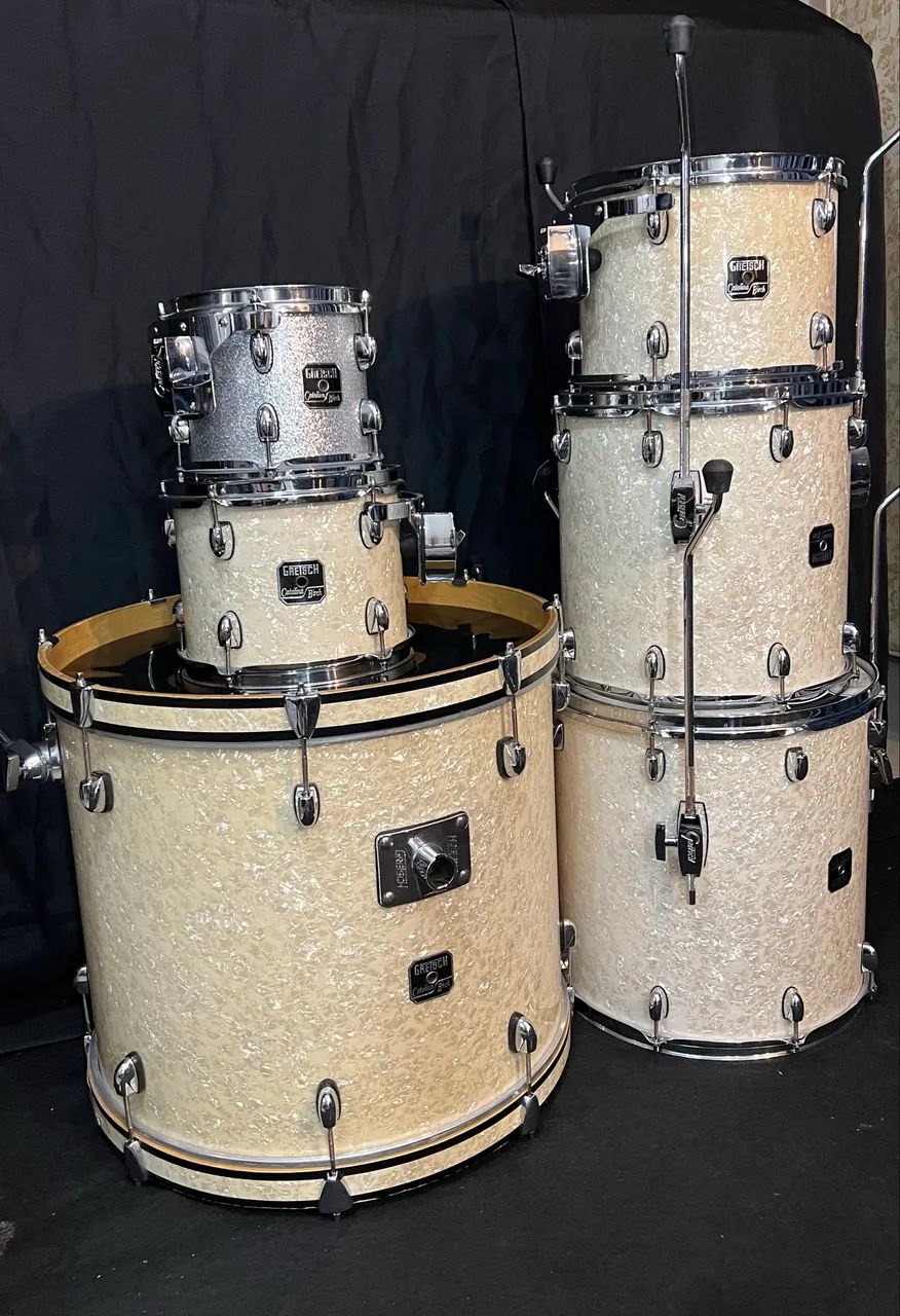 Bateria Gretsch Catalaina Birch Branco Pérola 08. 10. 12, 14, 16, 22? - Foto 3