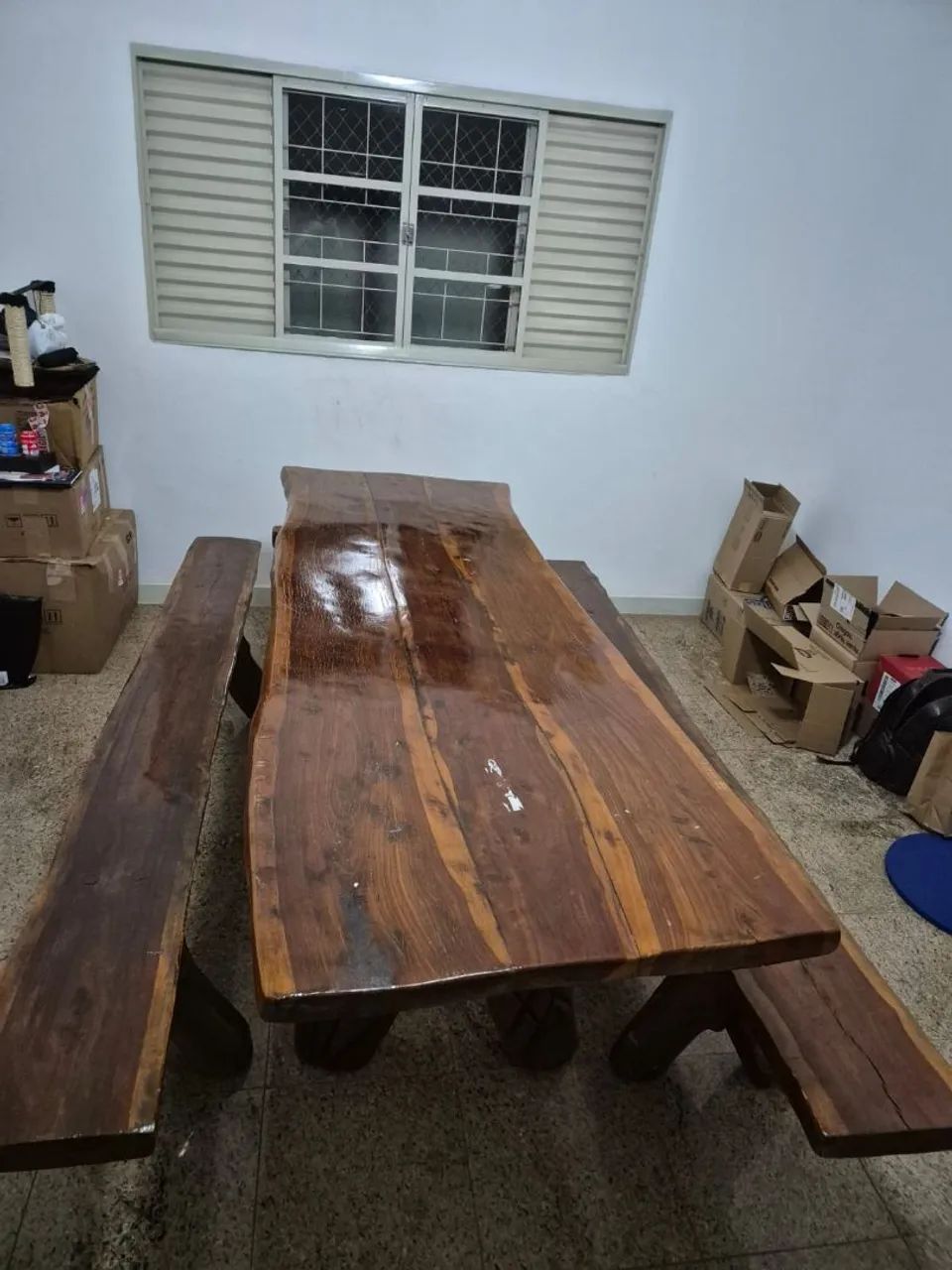 Mesa de madeira maciça  - Foto 3