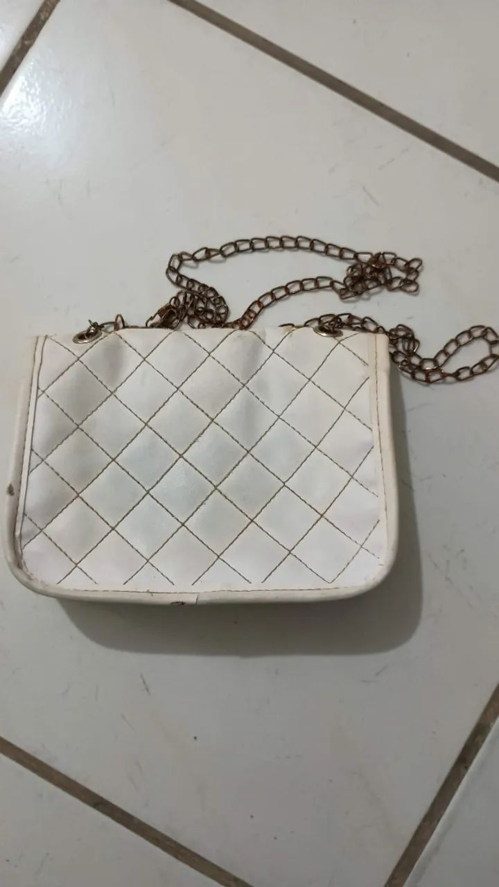 bolsa branca transversal elegante e compacta para todas as ocasiões - Foto 3