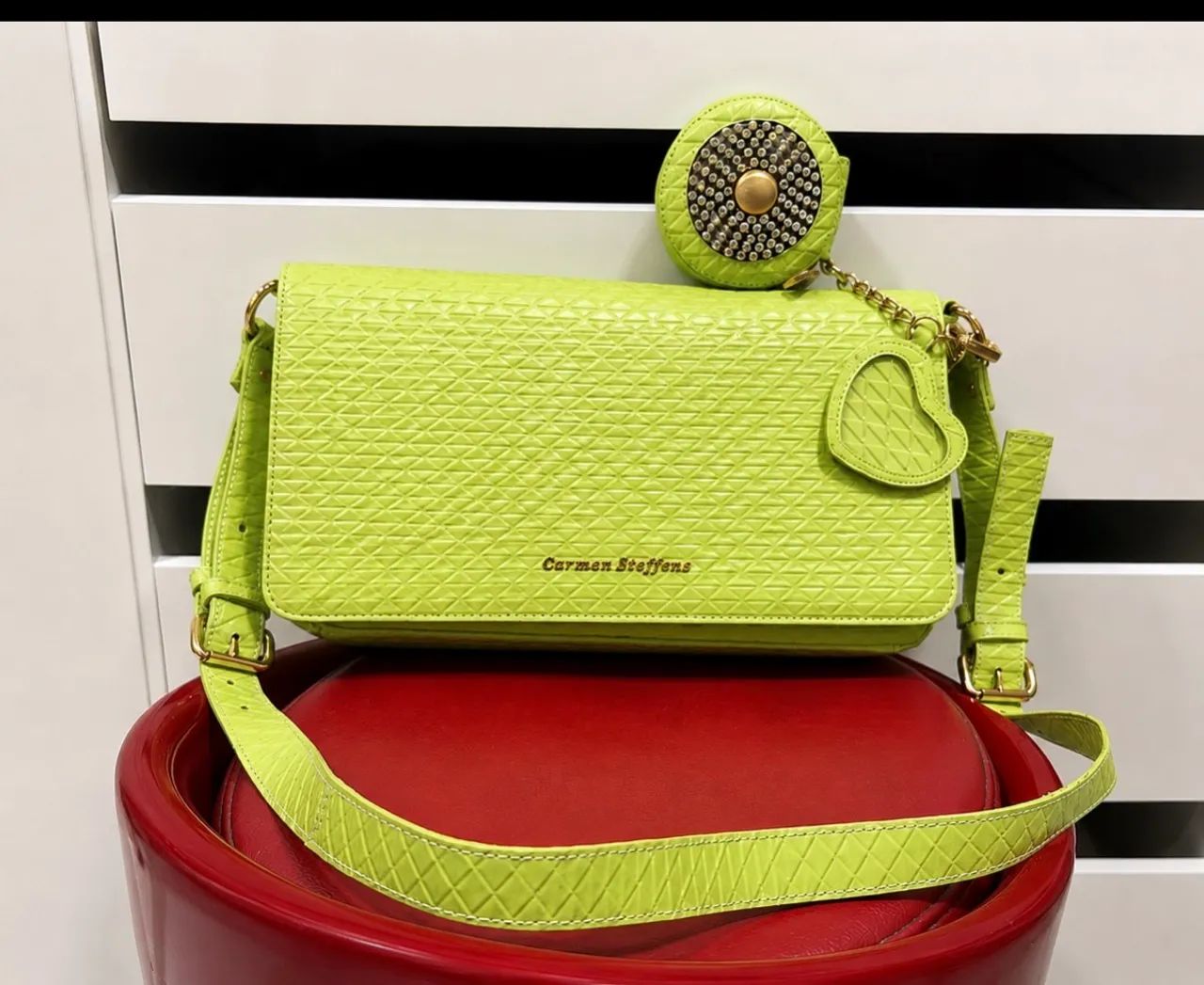 Bolsa verde Carmem Steffens 