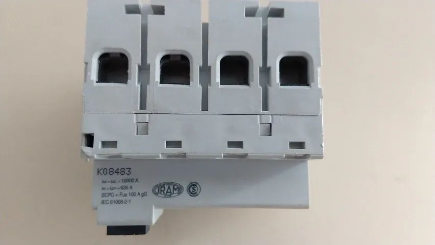 Disjuntor diferencial residual (DR) Merlin Gerin, cod 16258, 4P, 63A, 30mA, sistema multi9 - Foto 3