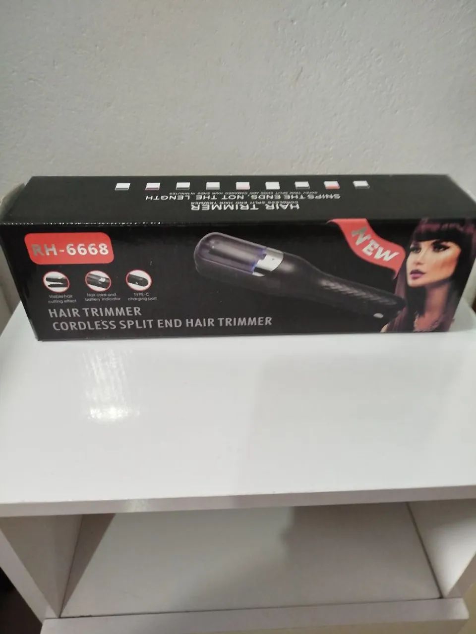 Escova de cabelo corte bordado 