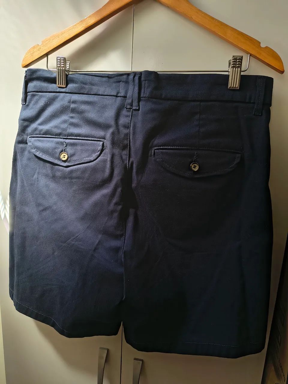 Bermuda Masculina Sarja Azul Marinho  - Foto 4