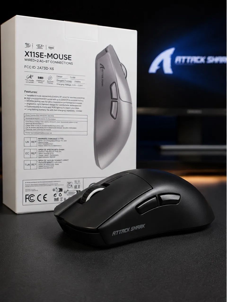 Mouse Gamer Attack Shark X11SE  