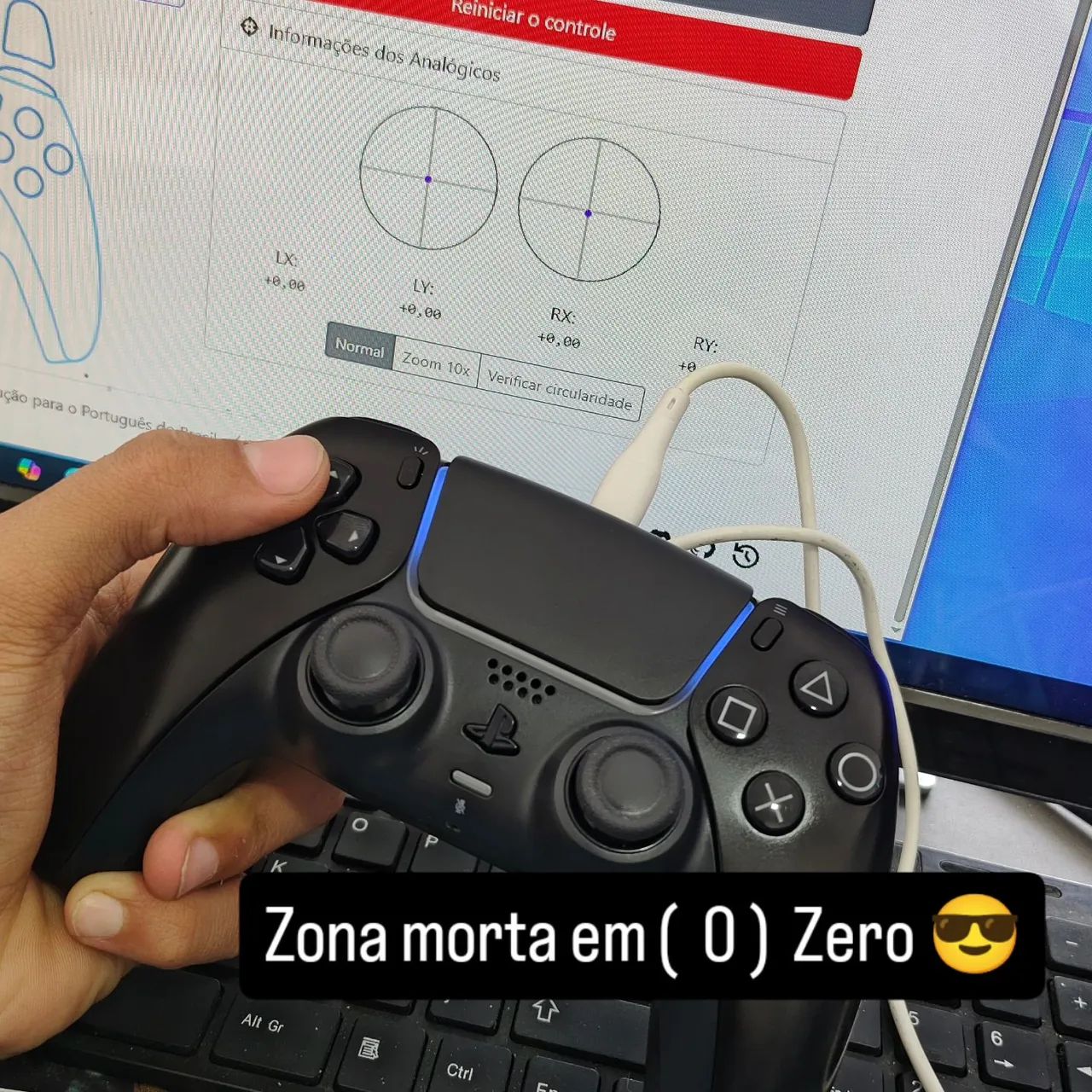 Controle PS5 Hall effect Dualsense TMR