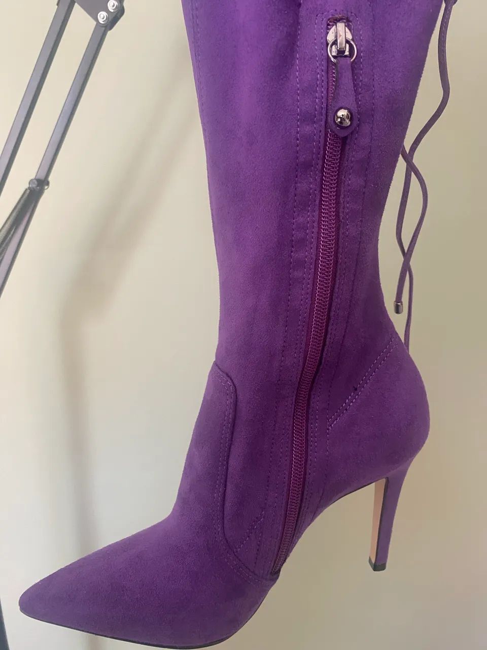 Bota cano longo - n?35 - CECCONELLO - roxa - Foto 2