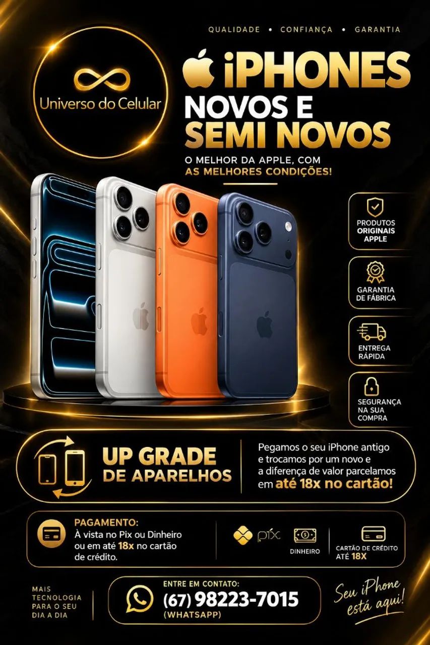 iPhones Novos e Semi Novos