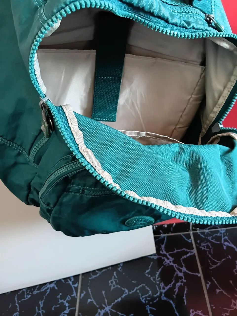 Mochila kipling verde original  - Foto 3