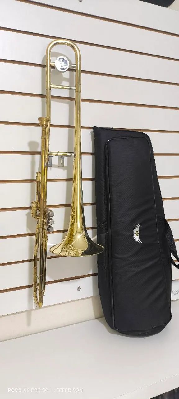 Trombone de pistos schieffer curto em dó