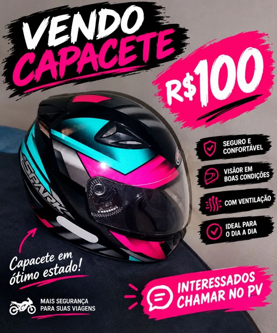 Vendo capacete 