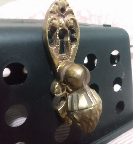 Puxador antigo de bronze - Foto 3
