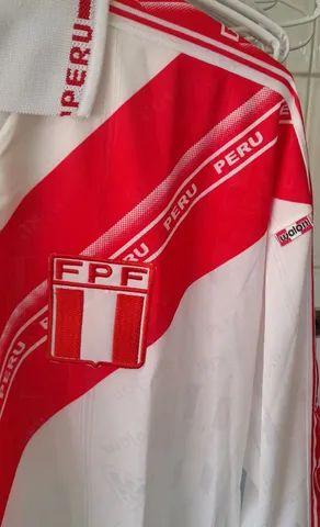 CAMISA SELECAO PERU WALON 2002 MADE IN PERU TAM L. NOVA FRETE GRATIS - Foto 2