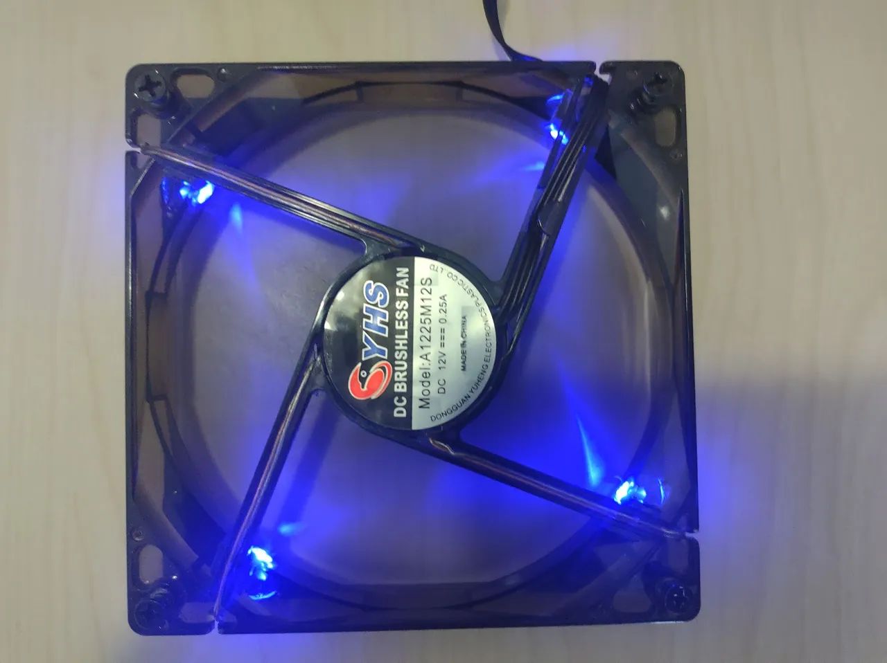 Cooler Fan para Gabinetes Gamer PCYES 120mm - 1700 rpm Led Azul - Foto 2