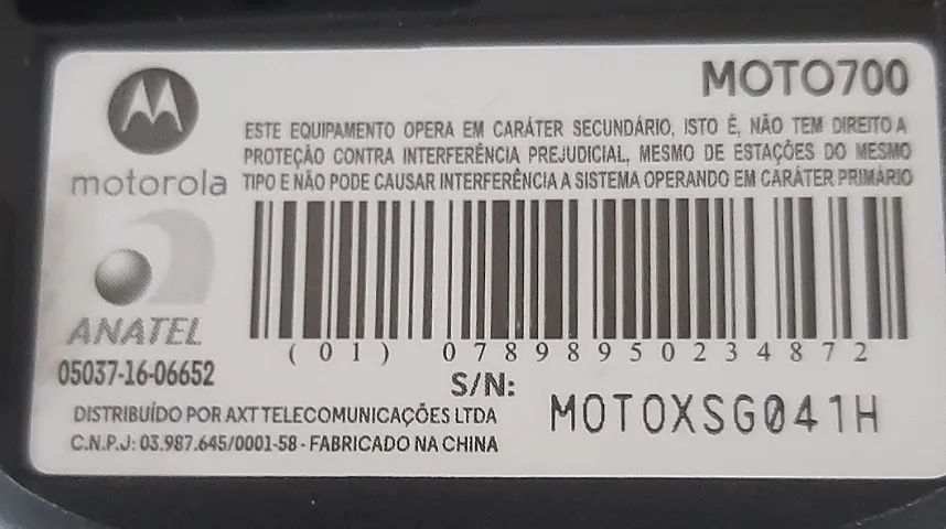 Telefone Digital Sem Fio Moto700 Preto Motorola (Usado) - Foto 6