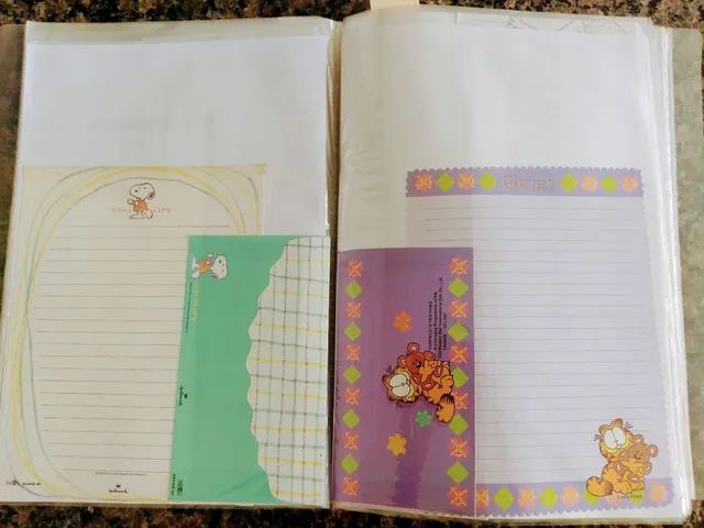 COLEÇÃO PAPEL DE CARTAS ANOS 80